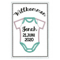 ITH - Postkarte "Willkommen" - inkl. Individualisierung Name & Datum